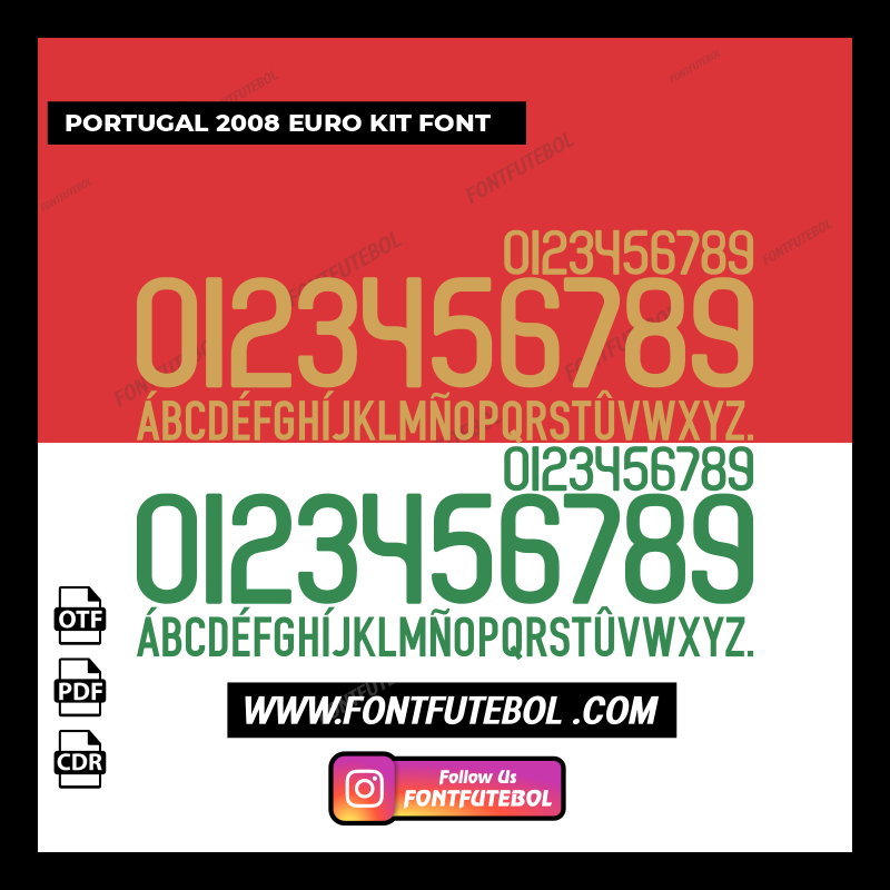 PORTUGAL 2008 EURO KIT FONT