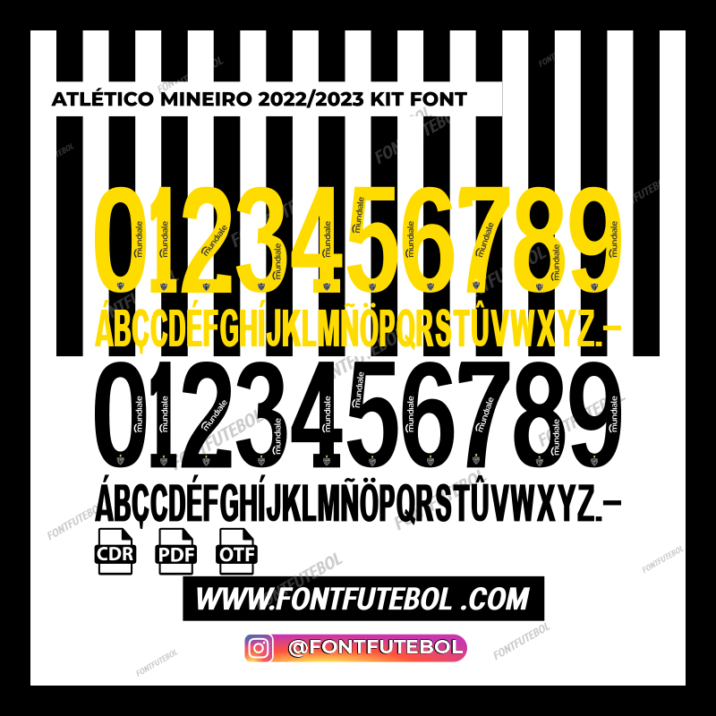 ATLÉTICO MINEIRO 2022/2023 KIT FONT