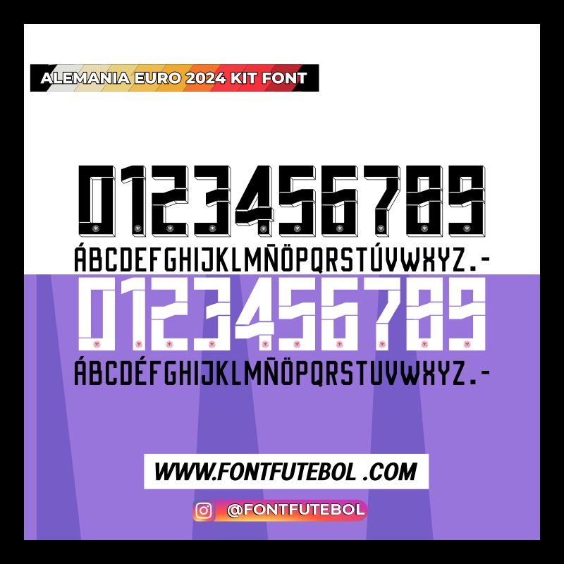 GERMANY EURO + AWAY 2024 FONT KIT