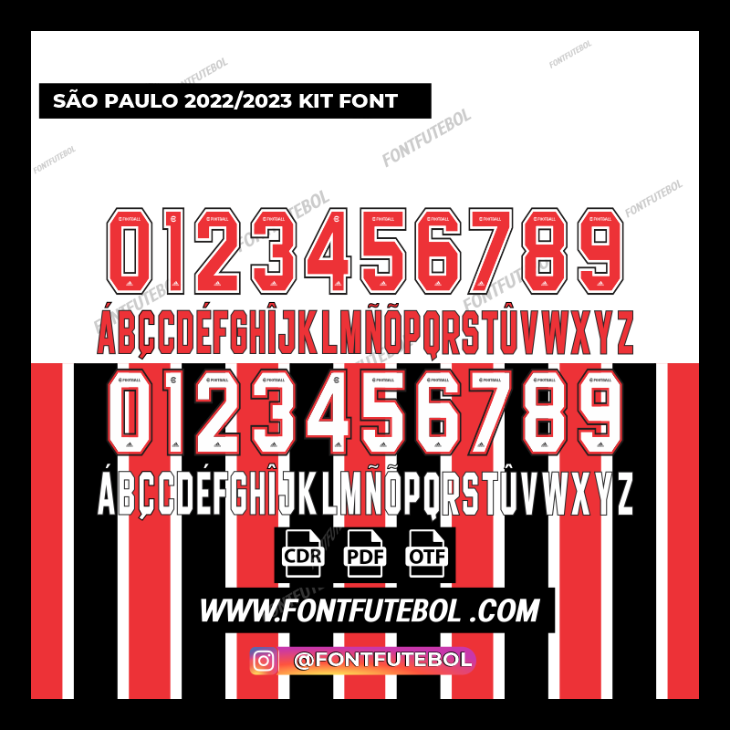 SÃO PAULO 2022/2023 KIT FONT