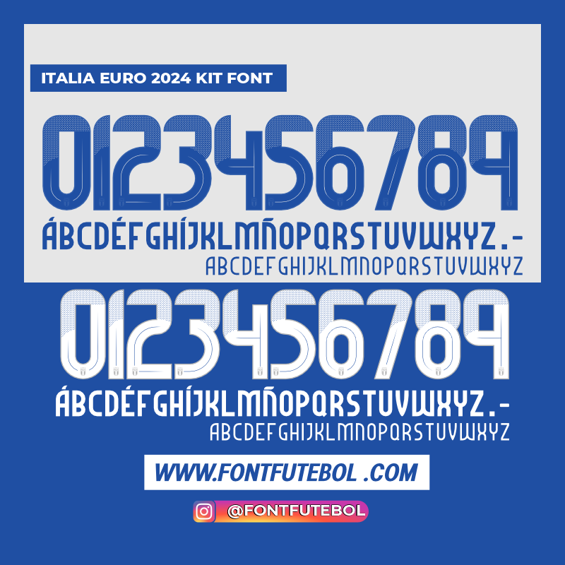 ITALY 2024/2025 EURO KIT FONT