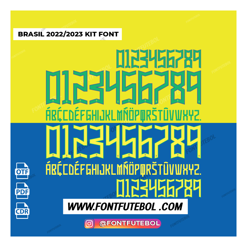 BRASIL 2022/2023 KIT FONT