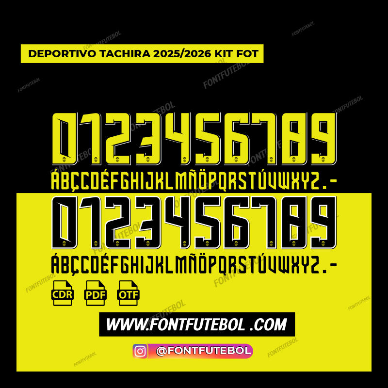 DEPORTIVO TACHIRA 2025/2026 KIT FONT