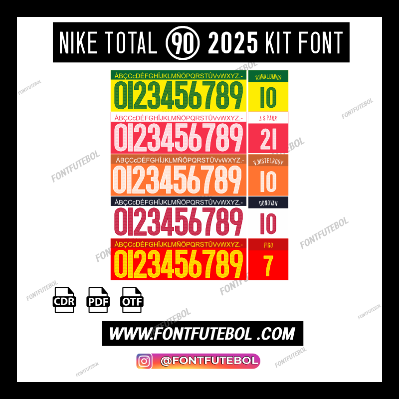 NIKE TOTAL 90 2025 KIT FONT