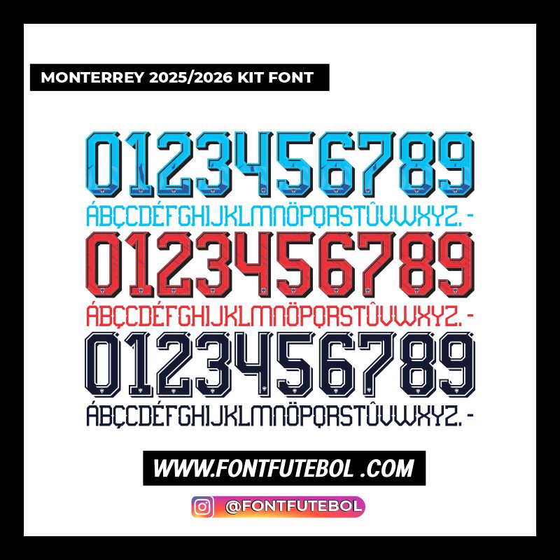 MONTERREY 2025/2026 KIT FONT
