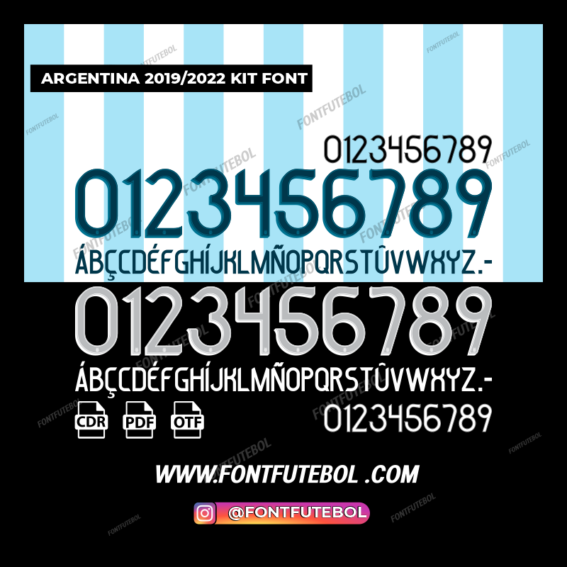 ARGENTINA 2019/2022 KIT FONT