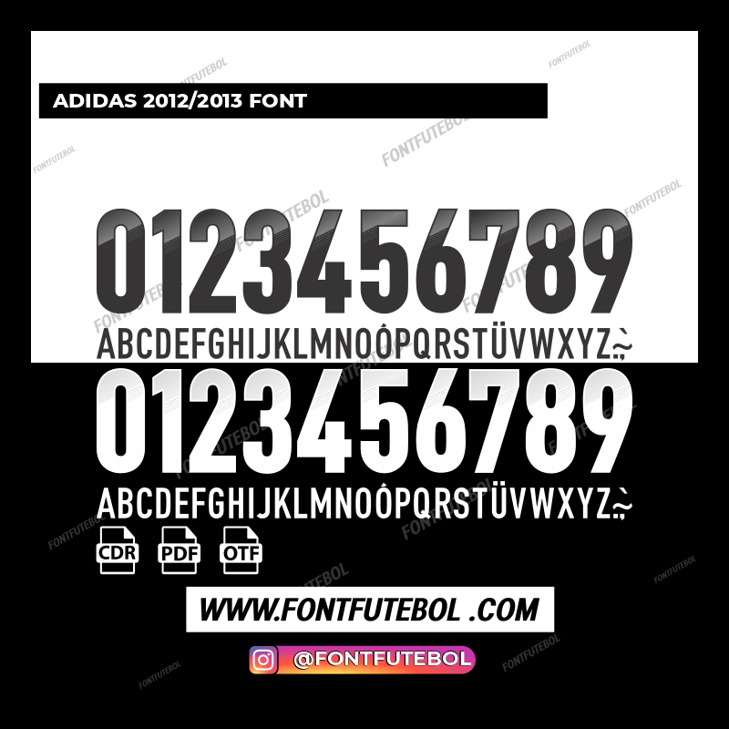 ADIDAS 2012/2013 FONT