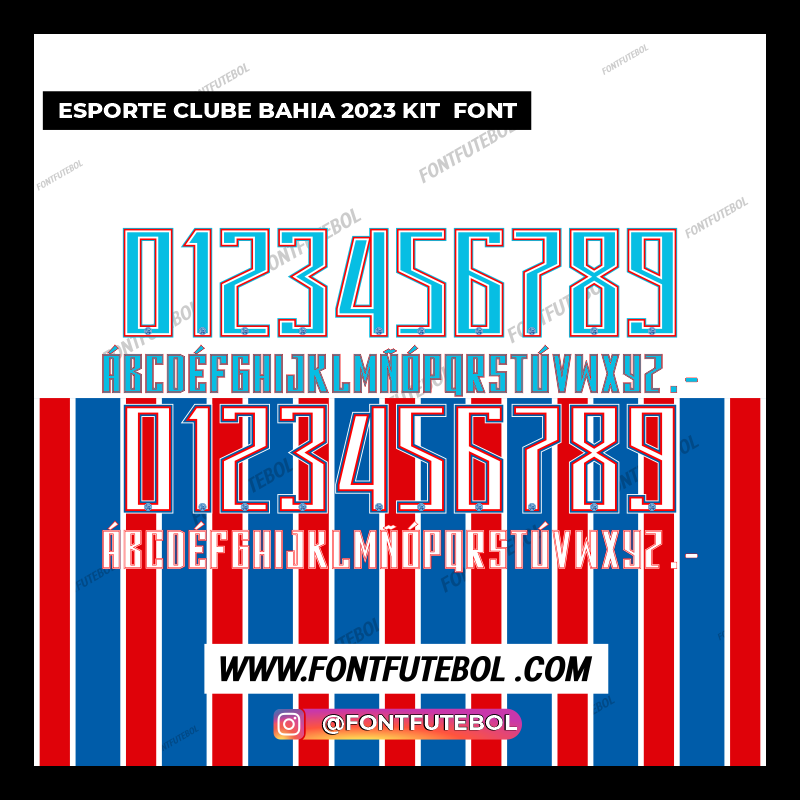 E. CLUBE BAHIA 2023 KIT FONT