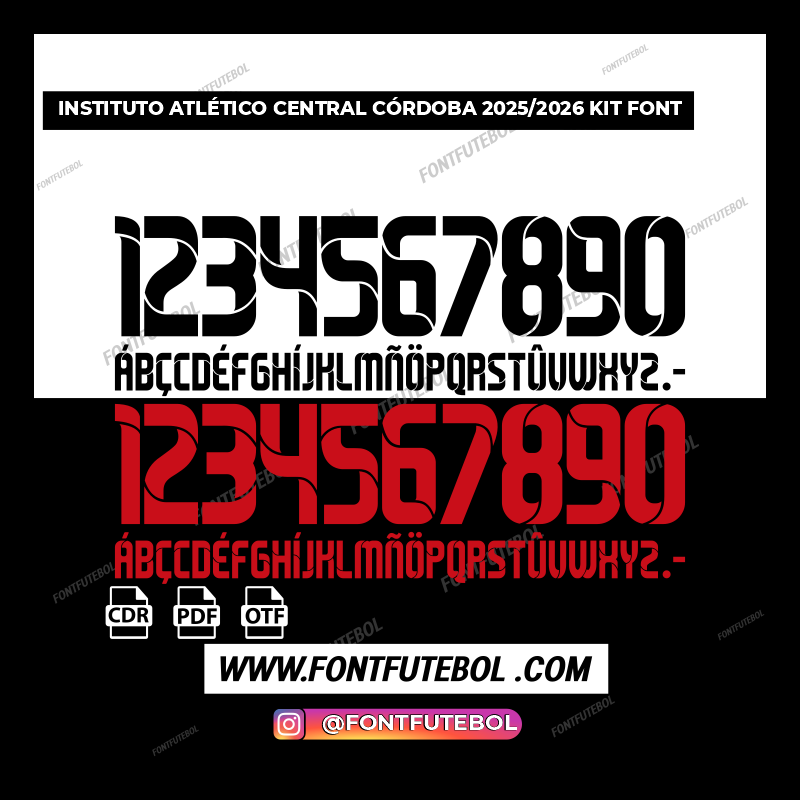 INSTITUTO ATLÉTICO CENTRAL CÓRDOBA 2025/2026 KIT FONT