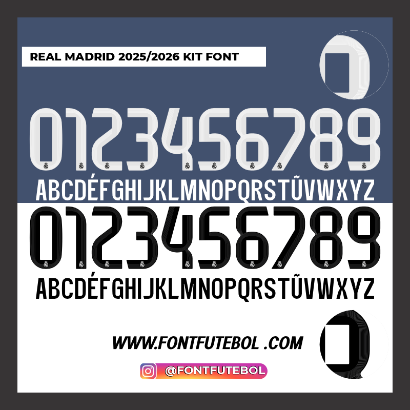 REAL MADRID 2025/2026 FONT KIT