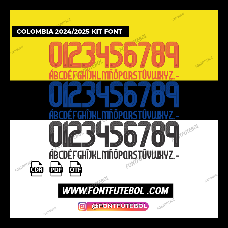COLOMBIA 2024/2025 KIT FONT