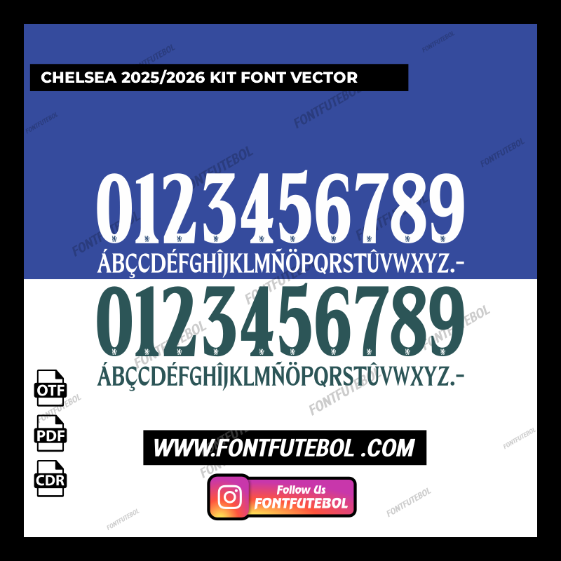 CHELSEA 2025 - 2026 FONT