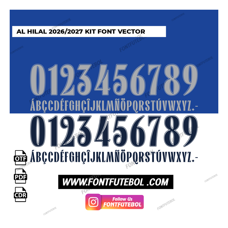 AL HILAL 2026/2027 FONT VECTOR