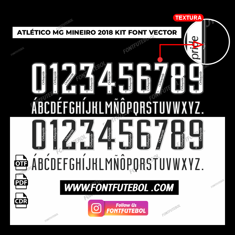 ATLÉTICO MG MINEIRO 2018 KIT FONT VECTOR