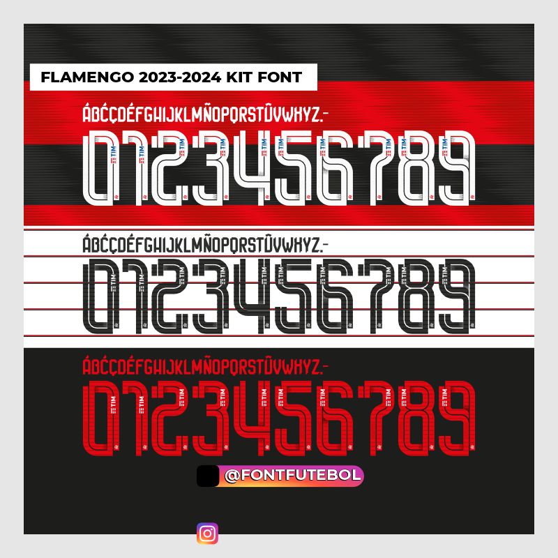 FLAMENGO 2023 - 2024 KIT FONT