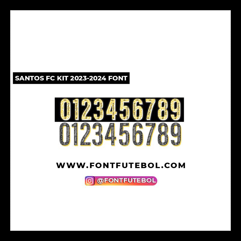 SANTOS FC 2023 - 2024 FONT KIT