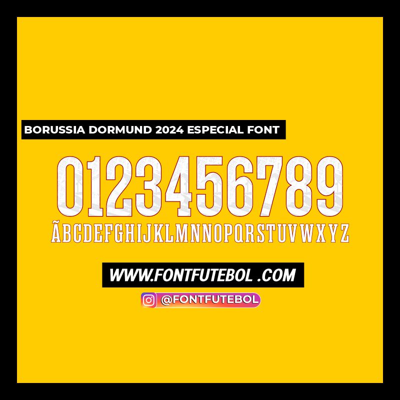 BORUSSIA DORMUND 2024 SPECIAL FONT