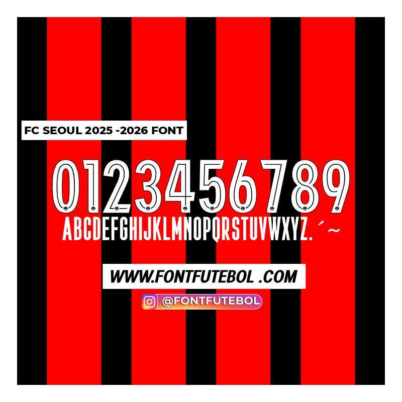 FC SEOUL 2025 -2026 FONT