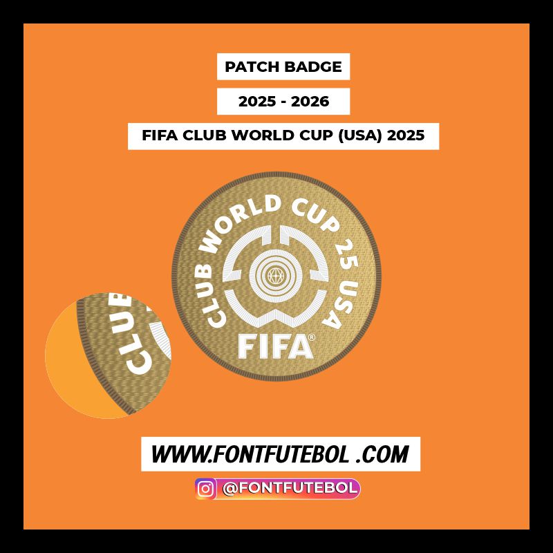 PATCH BADGE FIFA CLUB WORLD CUP USA 2025 VECTOR