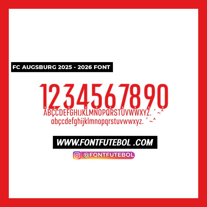 FC AUGSBURG 2025-2026 FONT