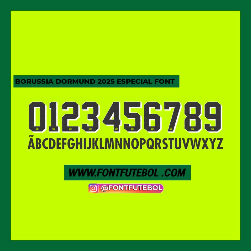 BORUSSIA DORMUND SPECIAL 2025 FONT