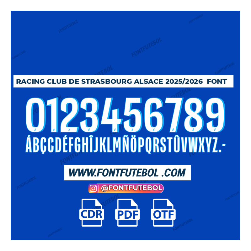 RACING CLUB DE STRASBOURG ALSACE 2025/2026 FONT