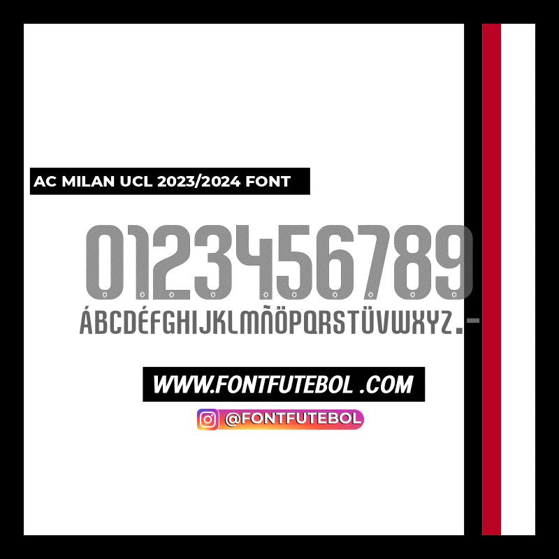 AC MILAN UCL 2023/2024 FONT