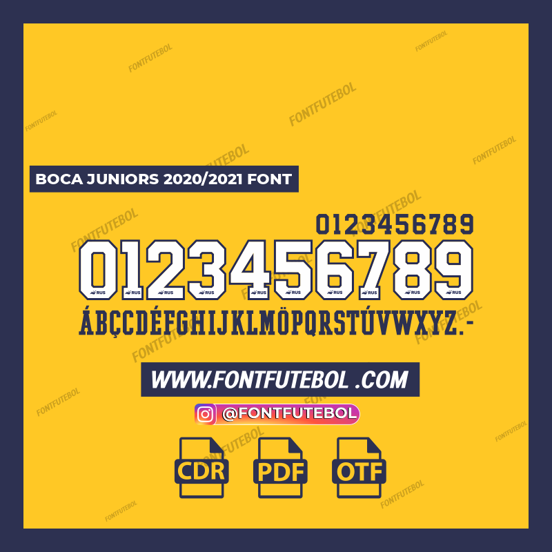 BOCA JUNIORS 2020/2021 FONT