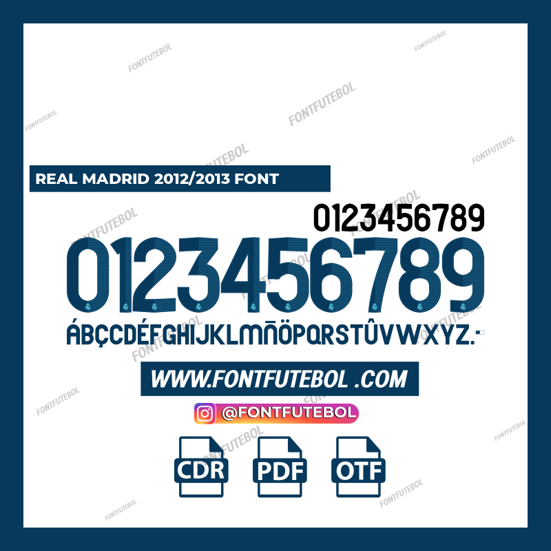 REAL MADRID 2012/2013 FONT
