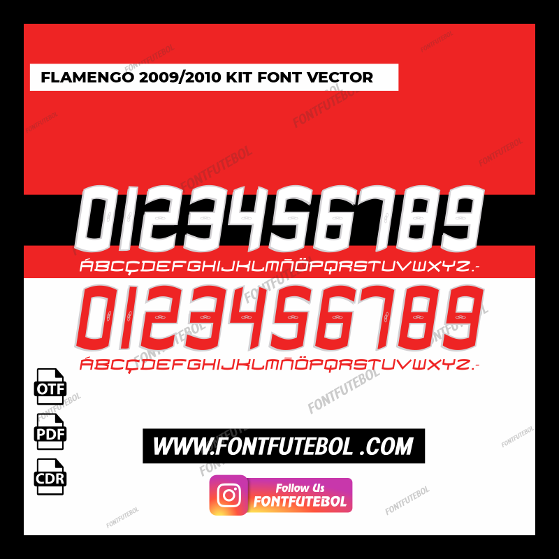 FLAMENGO 2009/2010 KIT FONT VECTOR