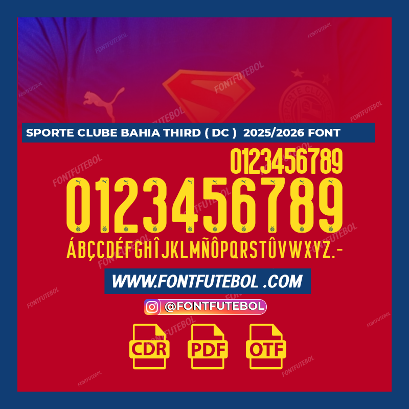 ESPORTE CLUBE BAHIA THIRD 2025/2026 (DC) FONT