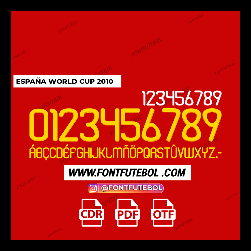 ESPAÑA WORLD CUP 2010 FONT
