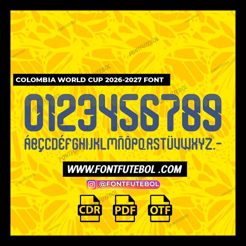 COLOMBIA WOLRD CUP 2026 FONT