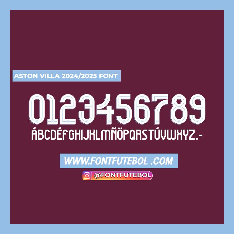 ASTON VILLA FC 2024/2025 FONT