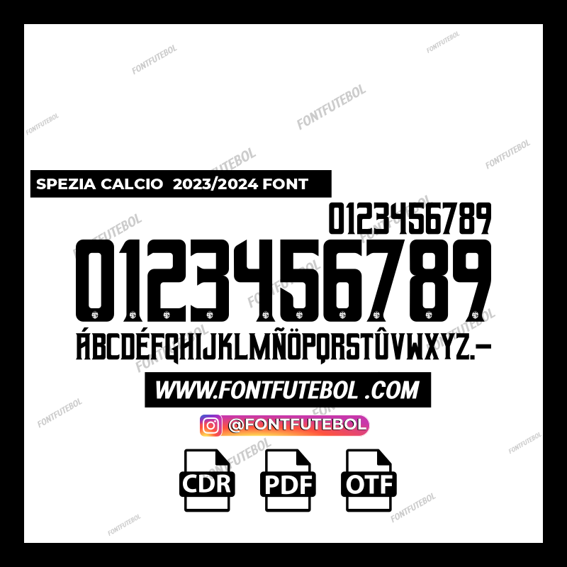 SPEZIA CALCIO 2023/2024 FONT