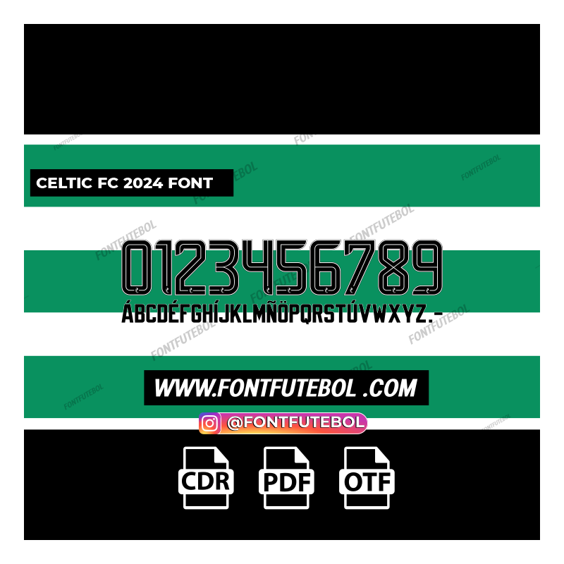 CELTIC FC 2024 FONT