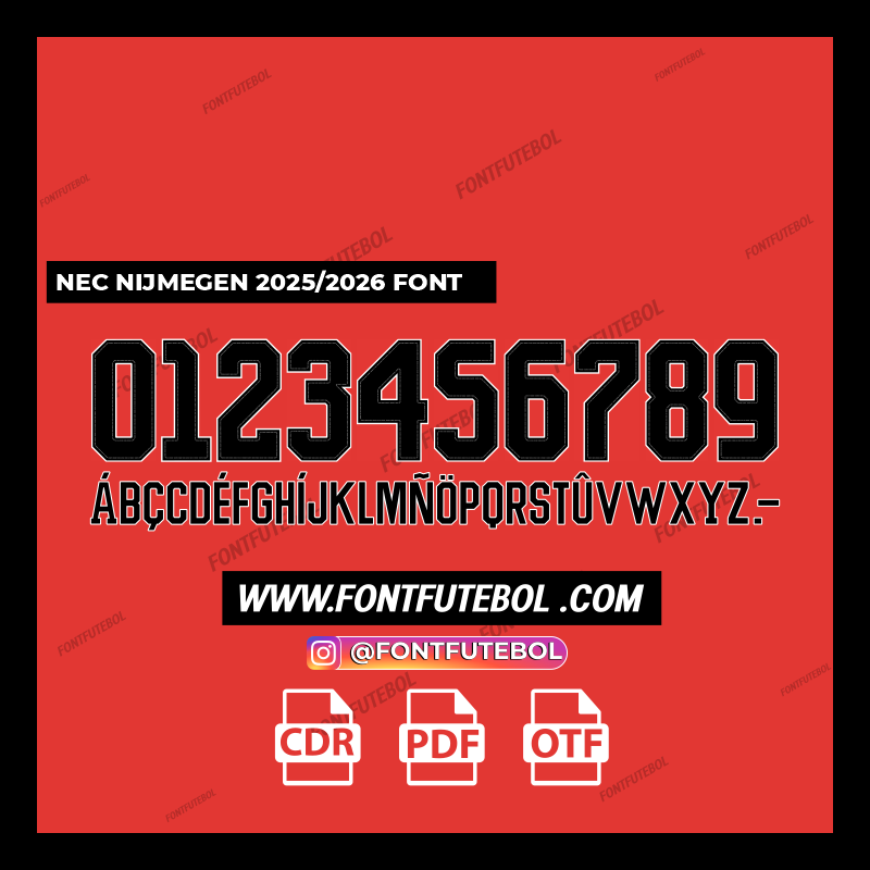 NEC NIJMEGEN 2025/2026 FONT