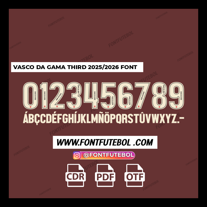 VASCO DA GAMA THIRD 2025/2026 FONT