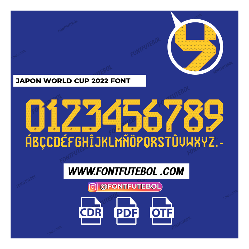JAPON WORLD CUP 2022 FONT