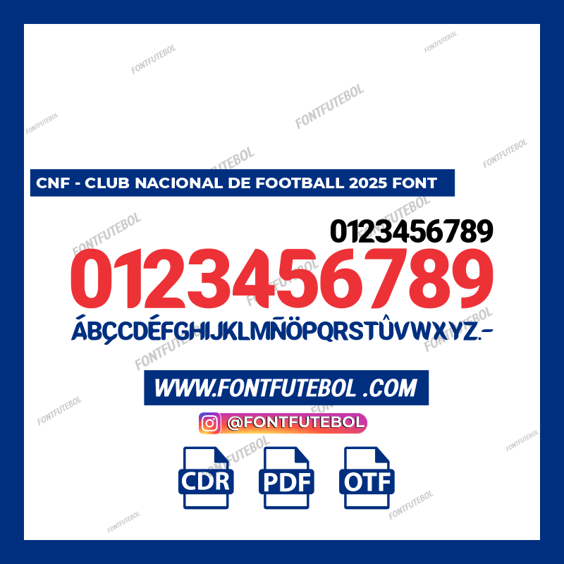 CNF - CLUB NACIONAL DE FOOTBALL 2025 FONT