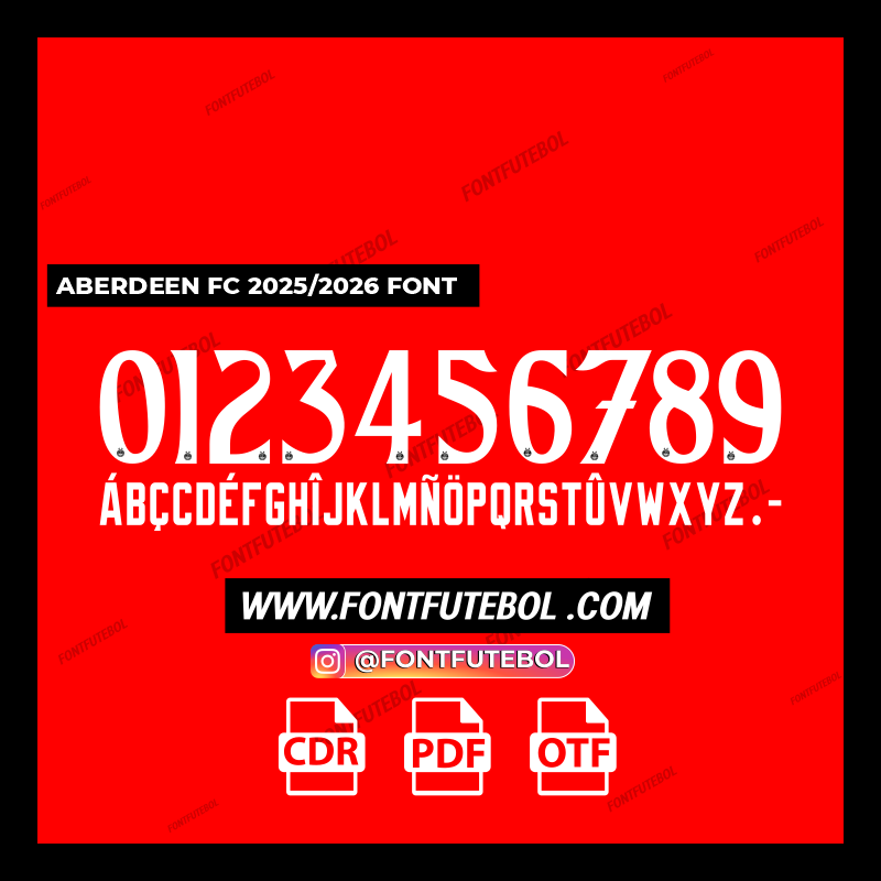 FC ABERDEEN 2025/2026 FONT