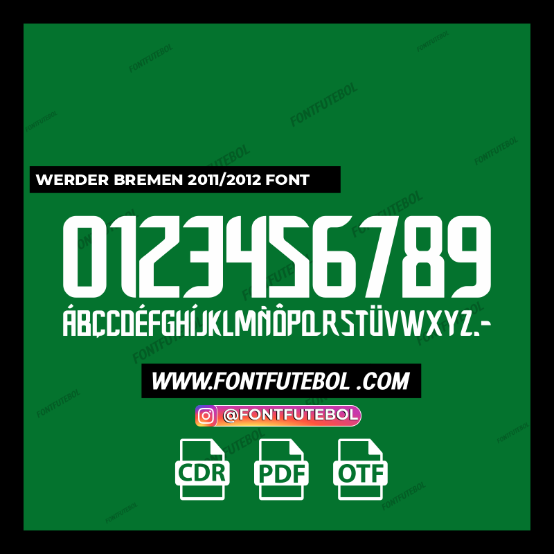 WERDER BREMEN 2011/2012 FONT