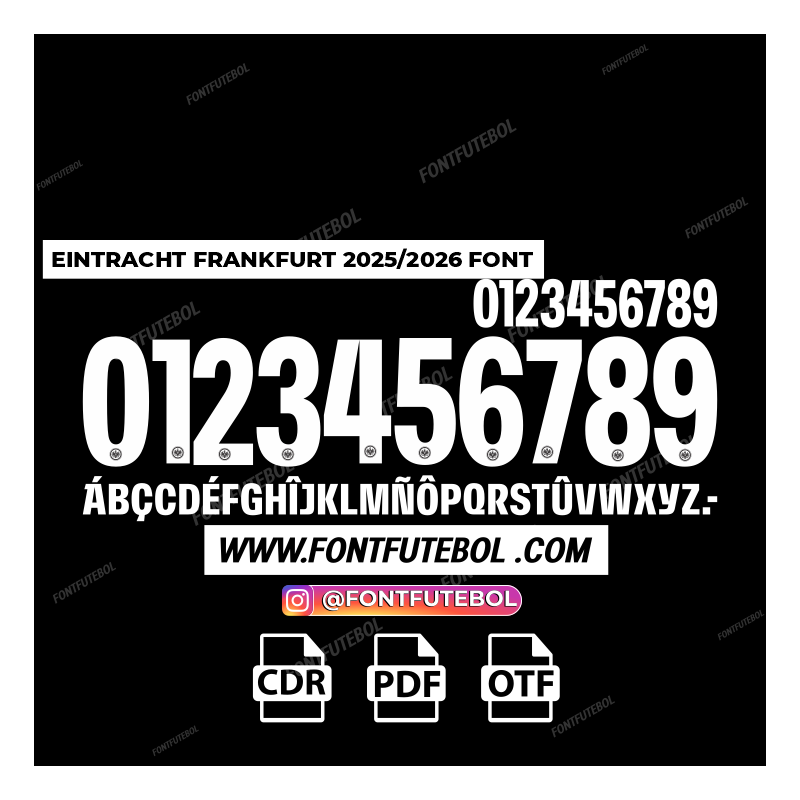 EINTRACHT FRANKFURT 2025/2026 FONT