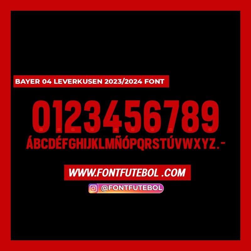 BAYER 04 LEVERKUSEN 2023/2024 FONT