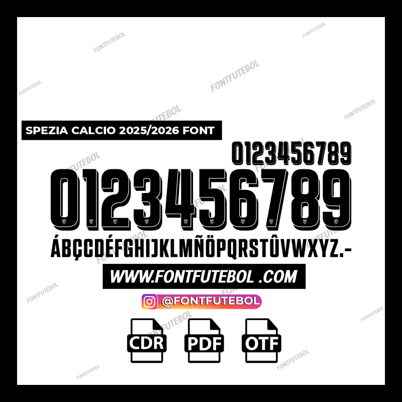 SPEZIA CALCIO 2025/2026 FONT