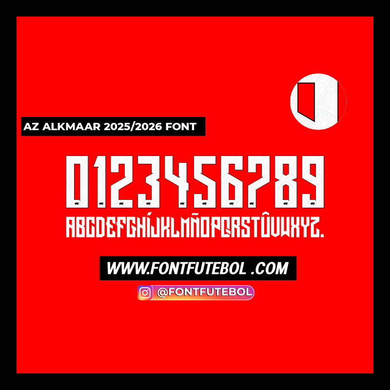 AZ ALKMAAR 2025/2026 FONT