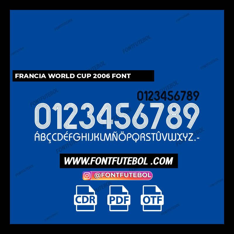 FRANCE WORLD CUP 2006 FONT