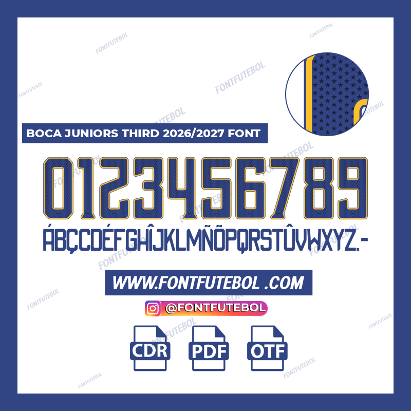 BOCA JUNIORS THIRD 2026/2027 FONT