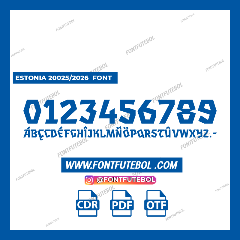 ESTONIA 2025/2026 FONT