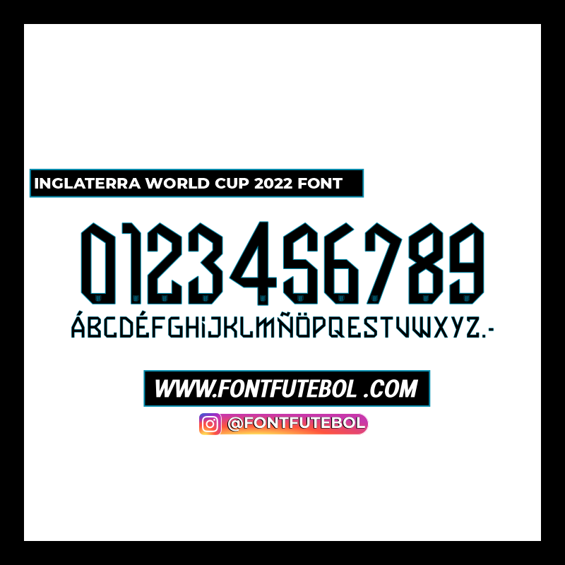 ENGLAND WORLD CUP 2022 FONT